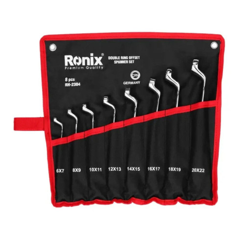 آچار دوسر رینگ 8 عددی رونیکس مدل RH-2304